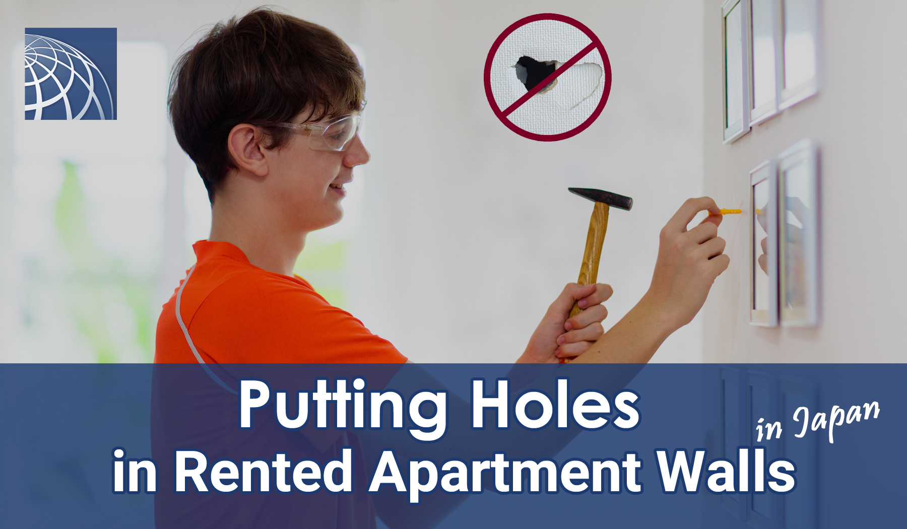 putting holes in rented apartment in japan
