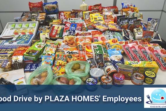 Food Drive by Plaza Homes' Employees
